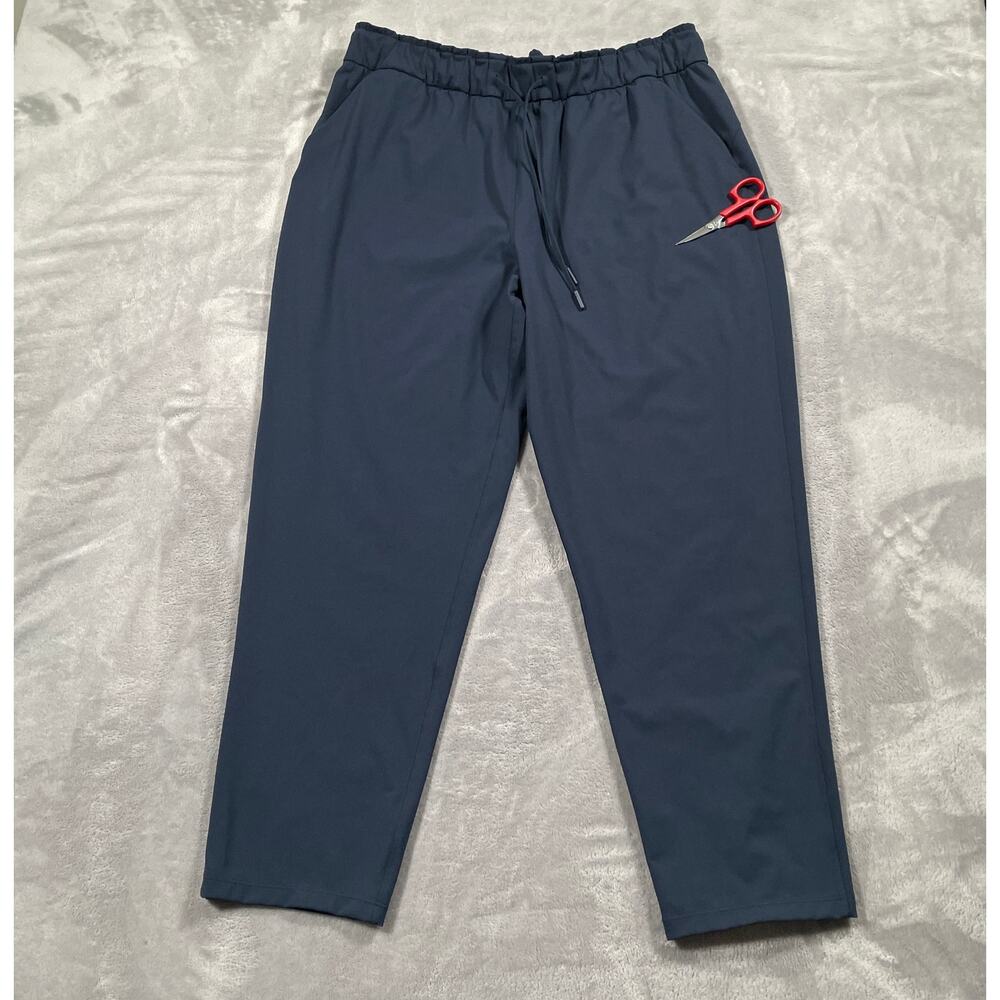 Lululemon Pant 14 Blue Stretch High Rise Drawstring Pull On Athleisure Comfort - Picture 7 of 11